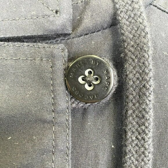 Marc by Marc Jacobs Jacket Anorak Womens Size Medium Black Utility Coat - Picture 6 of 9